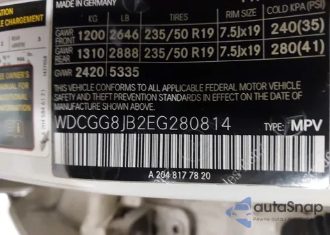 2014 Mercedes-Benz Glk 350 4Matic from USA, damaged, VIN WDCGG8JB2EG280814